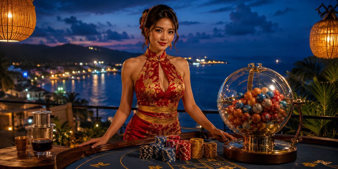 Người chơi xổ số tại Phú Quốc bên ly cà phê
